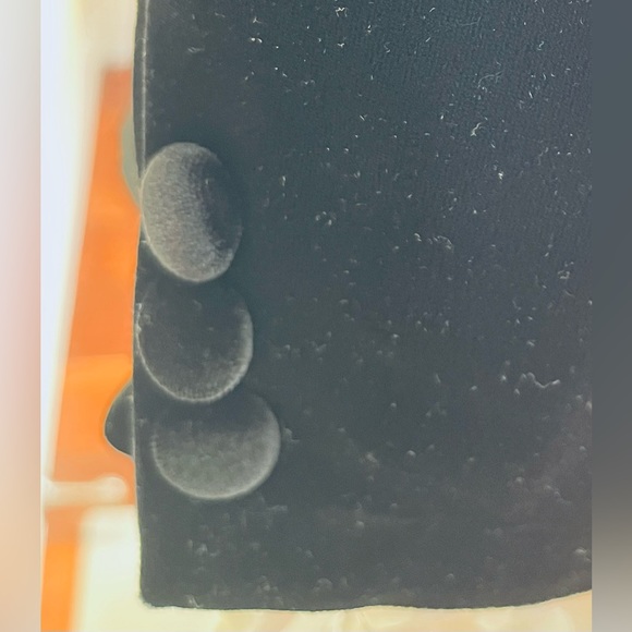 Tahari soft and shiny velvet blazer jacket single button closure pockets US M - Picture 10 of 16